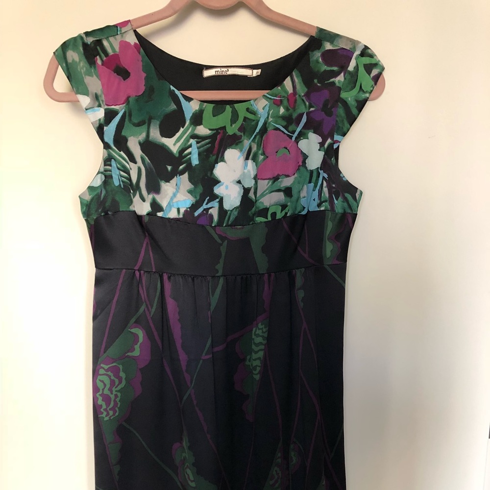 Black dress from Anthropologie